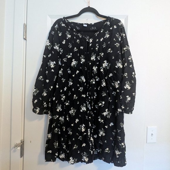 Button up long sleeve floral dress - Picture 1 of 5
